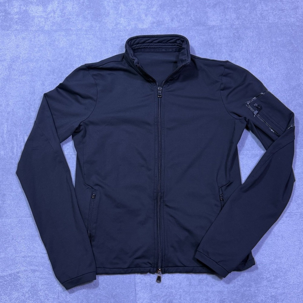 RLX Ralph Lauren Jacket Womens M Black Full Zip Performance Golf Normcore Active